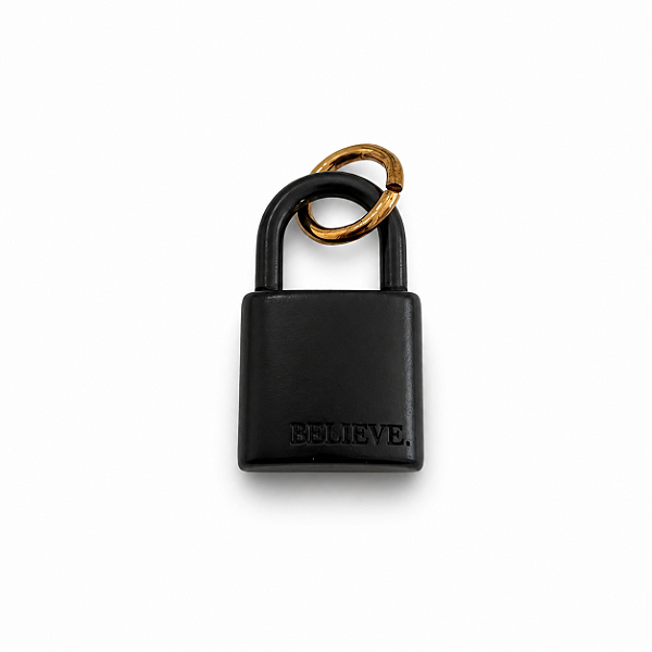 Pingente Cadeado Preto