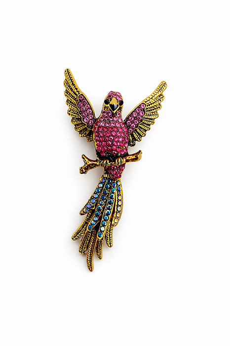 Broche Águia Rosa