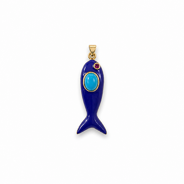 Pingente Peixe Azul