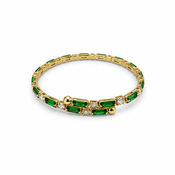 Pulseira Dourada e Verde