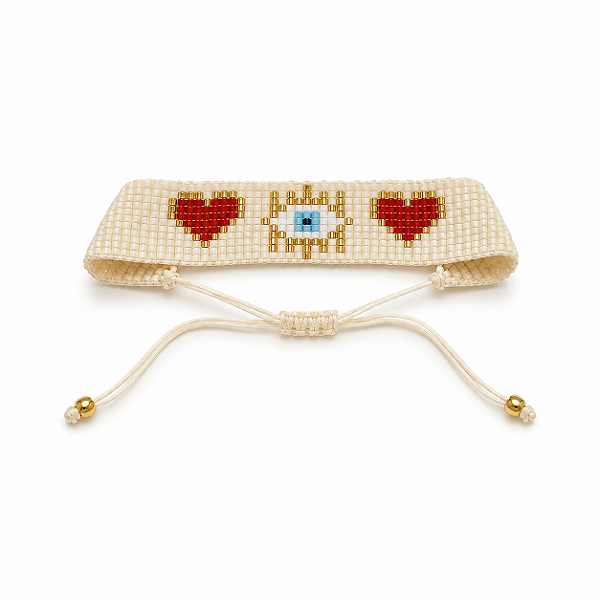Pulseira Olho Grego Missangas