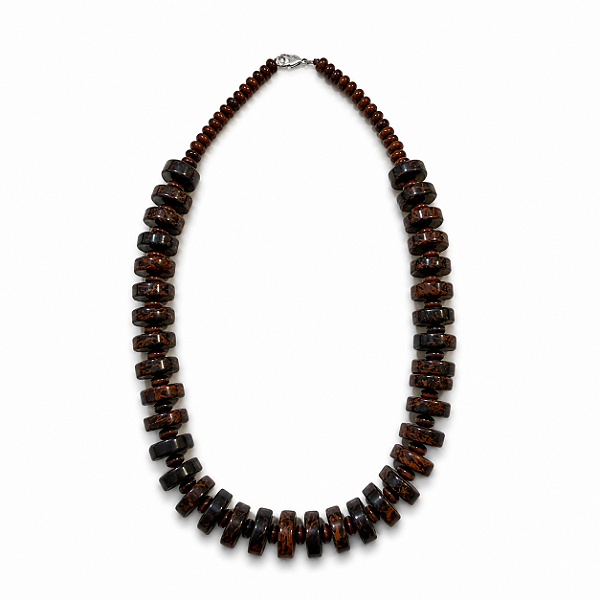 Colar Indiano Pedras Marrons