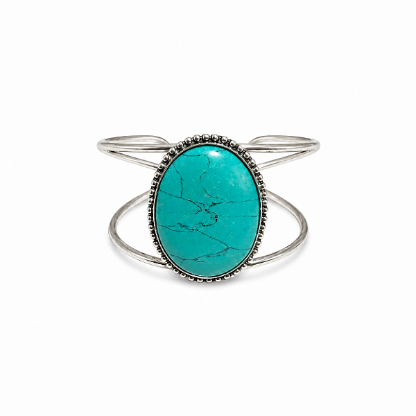 Bracelete Indiano Pedra Turquesa