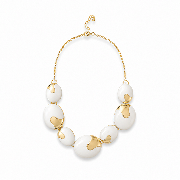 Colar Branco Statement