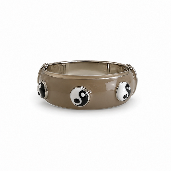 Pulseira Yin Yang Camurga Ródio