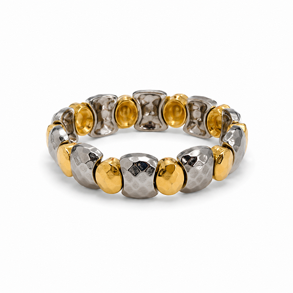 Pulseira Duo Prata e Dourado