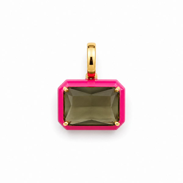 Pingente Quadrado Pink
