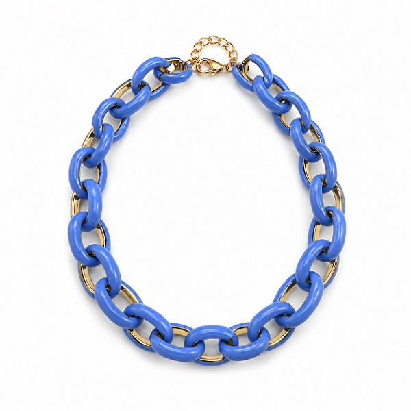 Colar Elos Azul
