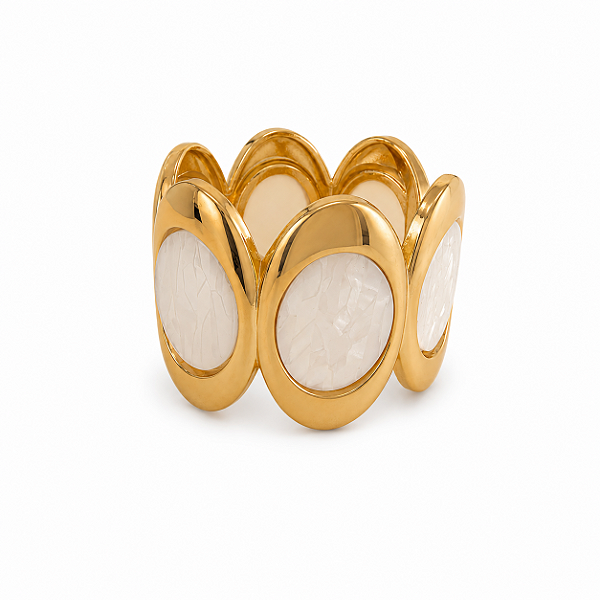 Pulseira Bolas Brancas