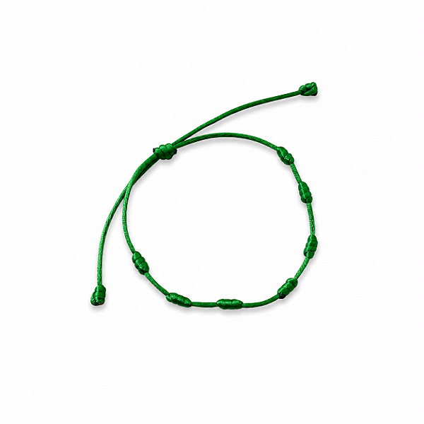 Pulseira Sete Nós Verde