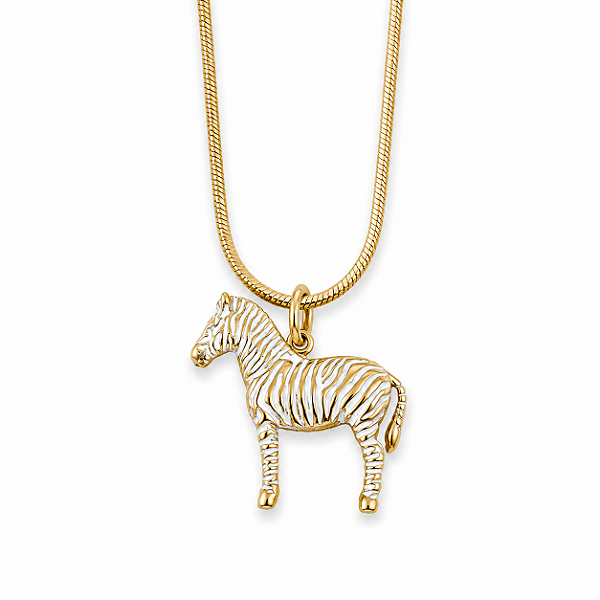 Colar Zebra Branco
