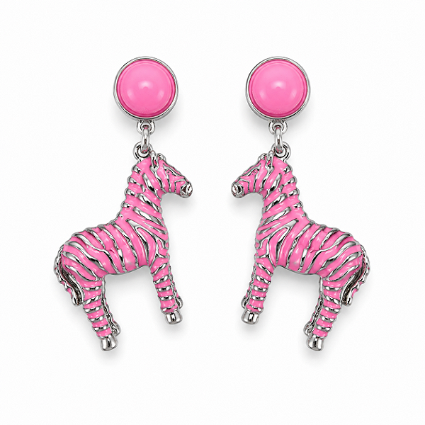 Brinco Zebra Pink