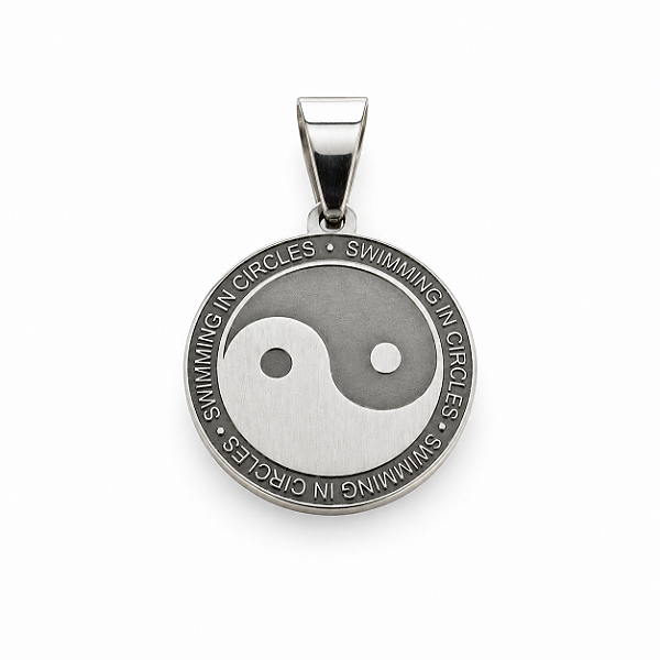 Pingente Yin Yang Aço