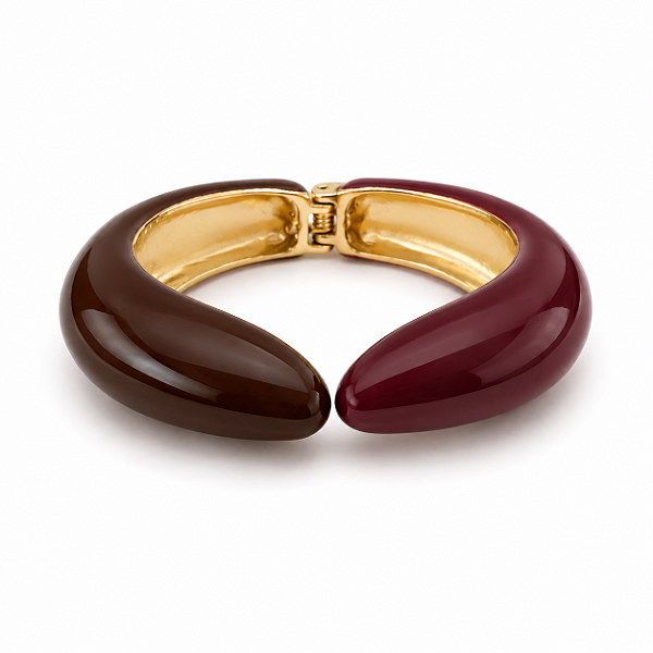 Bracelete Garras Marrom e Marsala