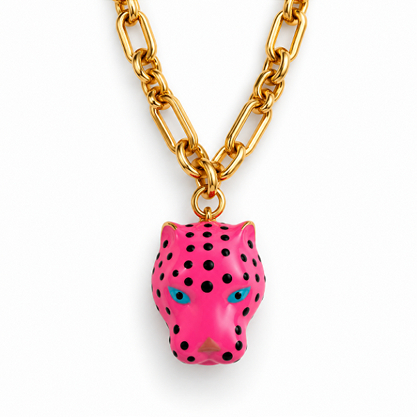 Colar Pantera Pink