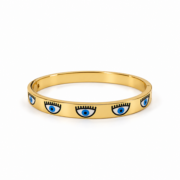 Pulseira Olho Grego Aço