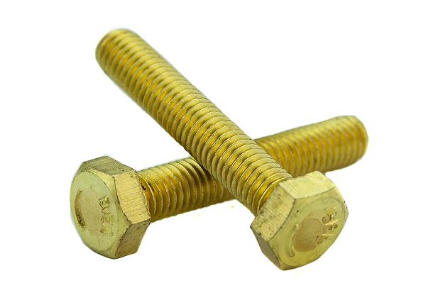 Parafuso Sextavado M8 x 30 Latão (Embalagem 4 peças)