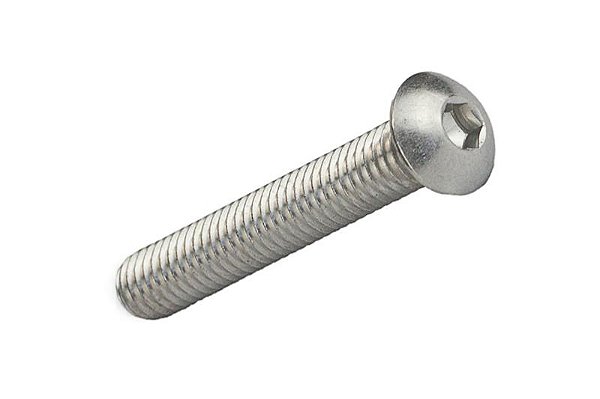 PARAF. ALLEN C/AB. DIN 7380 M6-1,00MA X 8MM INOX 304 - 50 PEÇAS