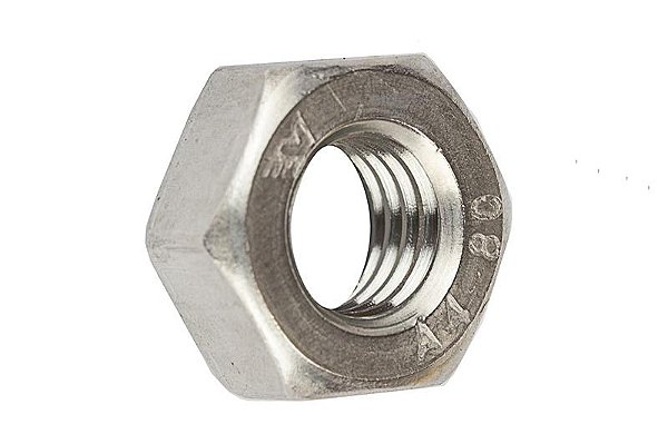 Porca Sextavada M10 Aço Inox 316 (Embalagem 10 peças)