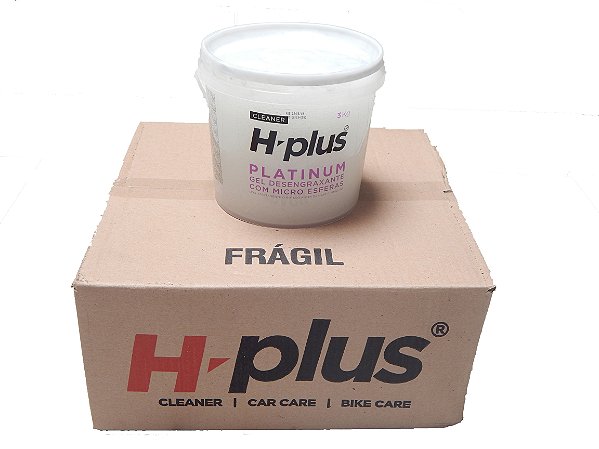 Gel Desengraxante H-Plus Platinum 3 Kg - Caixa com 4 baldes