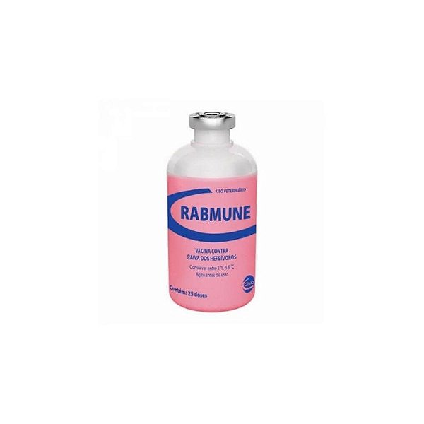 Vacina Raiva Herbivora Rabmune 25DS 50mL - Ceva