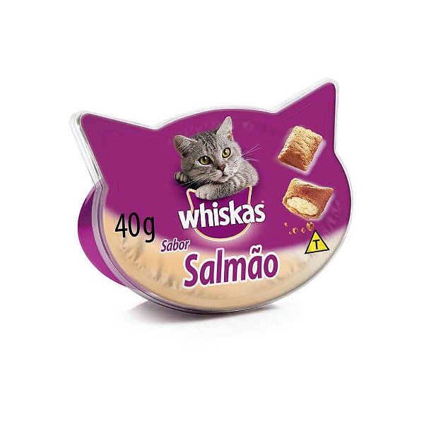 Petiscos Gatos Adultos Salmão 40g - Whiskas