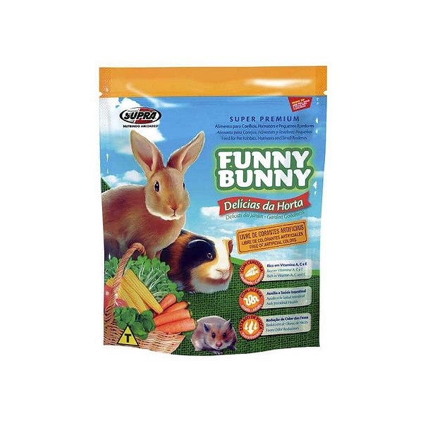 Funny Bunny Delícias da Horta Coelhos e Roedores 500g