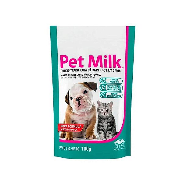 Suplemento Pet Milk S/Lactose 100g - Vetnil