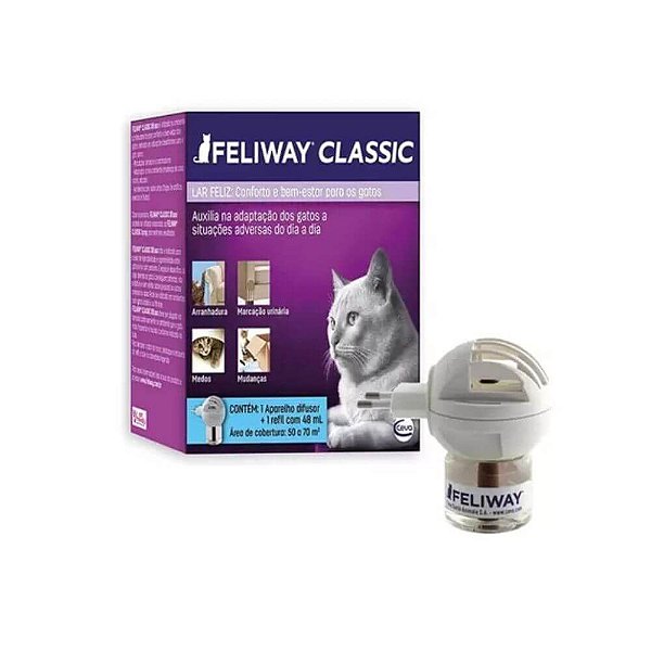 Feliway Classic Aparelho Difusor + Refil 48mL - Ceva
