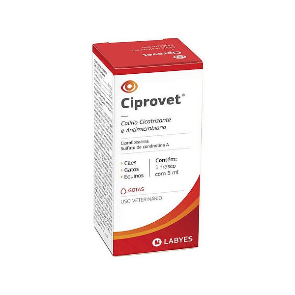 Ciprovet Colírio 5mL - Labyes