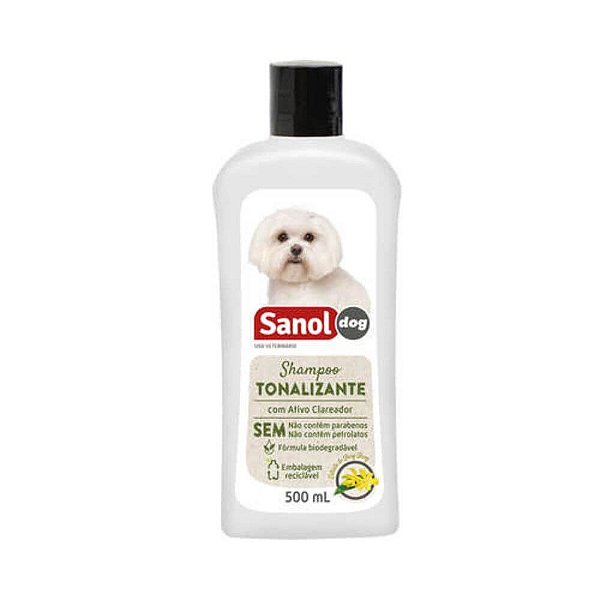 Shampoo Tonalizante Pelos Claros 500mL - Sanol