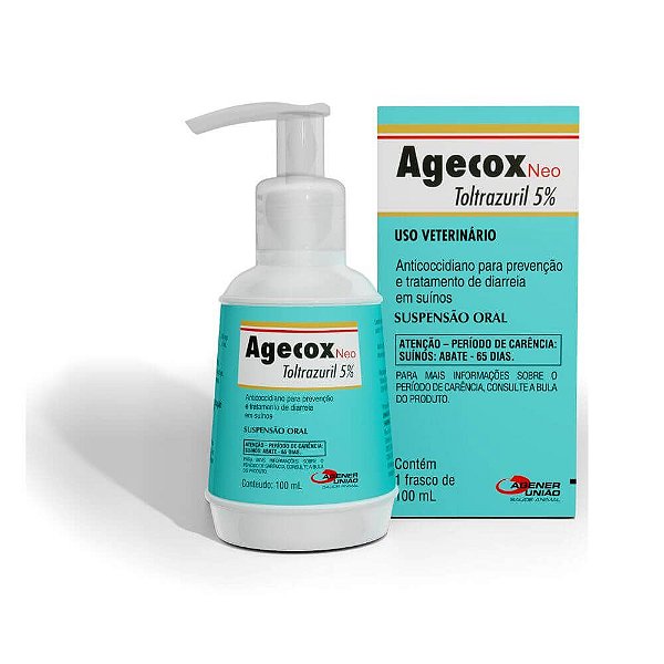 Agecox Neo Toltrazuril 5% 100mL - Agener Uniao