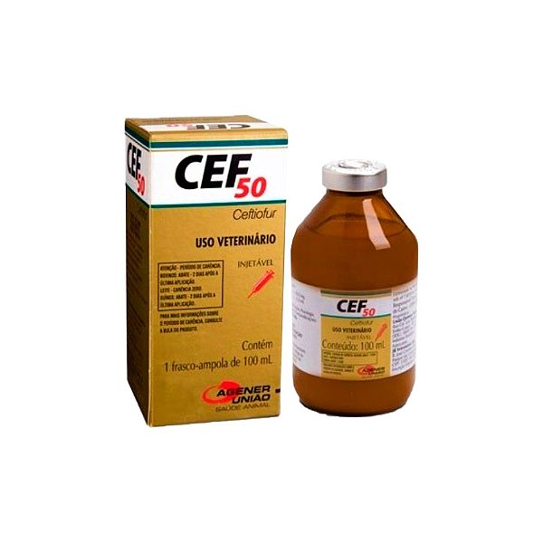 Ceftiofur CEF50 100ml - Antimicrobiano - Agener