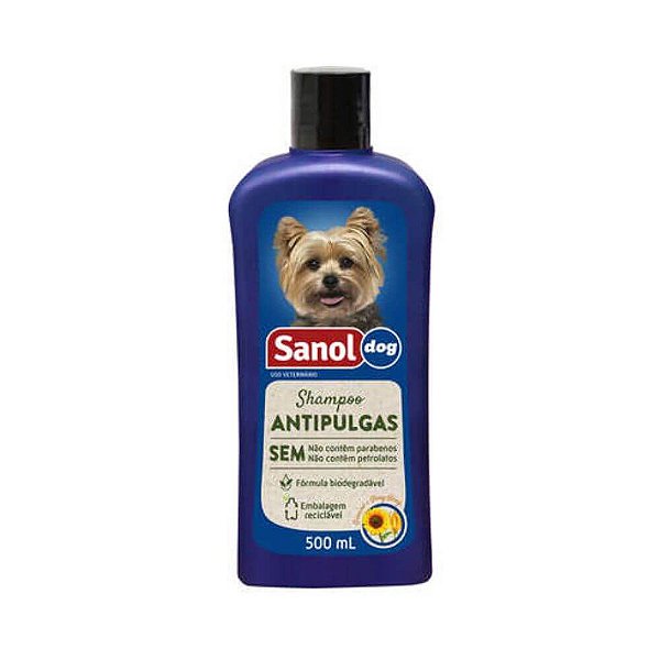 Shampoo Sanol Anti-pulgas 500mL - Sanol