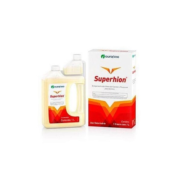 Superhion Fipronil e Fluazuron Pour On 1L - Ouro Fino