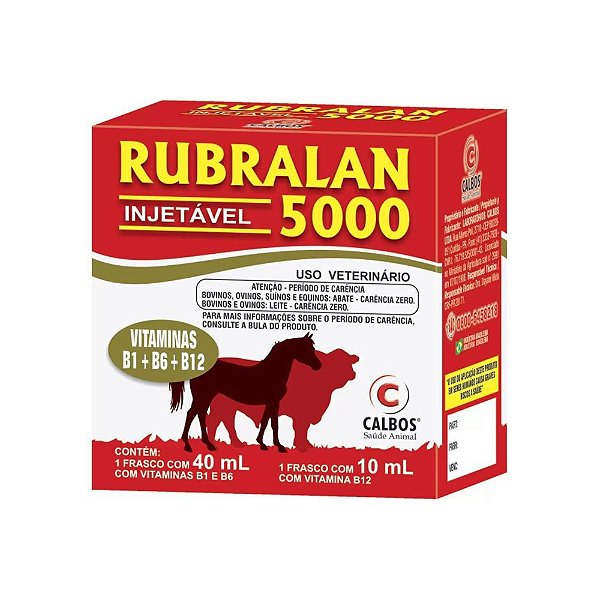 Rubralan 5000 Suplemento Vitaminico 50mL - Calbos