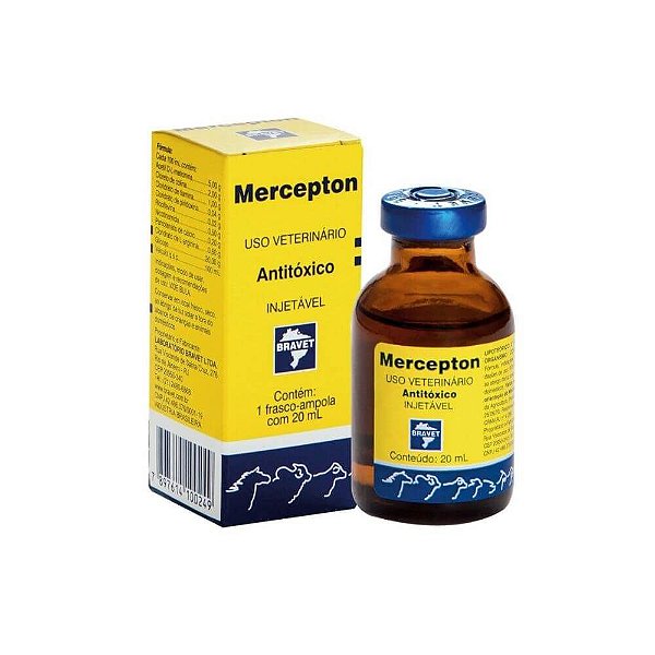 Mercepton Antitoxico Injetavel 100mL - Bravet