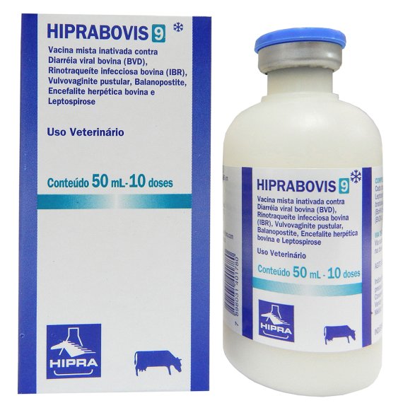 Vacina Hiprabovis 9 10 Doses 50 mL Hipra