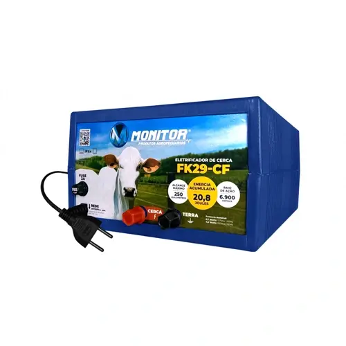 Eletrificador de Cerca Rural FK29-CF / 20,8 J / 250 Km