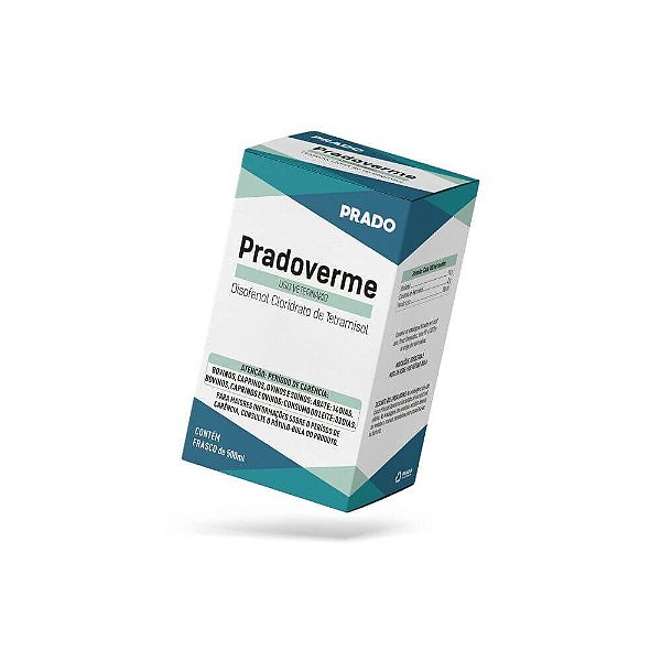 Pradoverme 500mL - Disofenol Cloridrato de Tetramisol - Prado