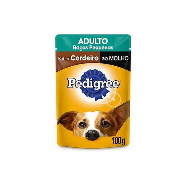 Sachê Pedigree Cordeiro ao Molho Cães Adultos de Raças Pequenas