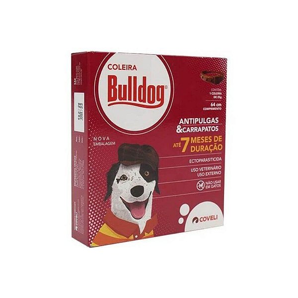 Coleira Bulldog Antipulgas e Carrapatos 25g - Coveli