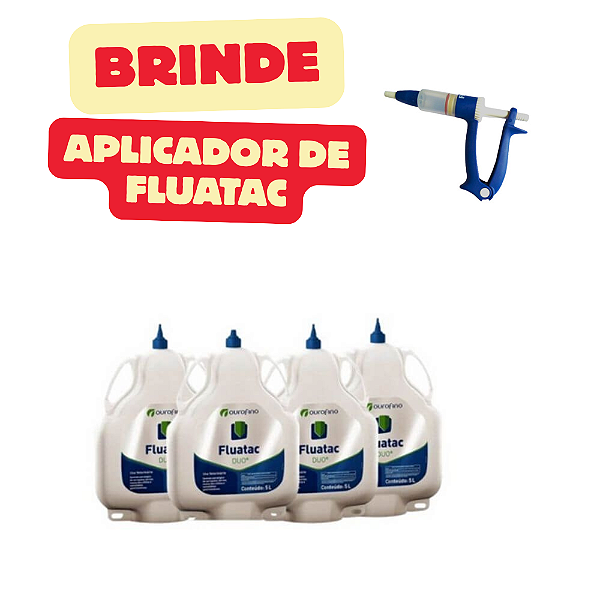Kit Fluatac Duo Fluazuron e Abamectina 5L (4 Unidades)  - Ouro Fino