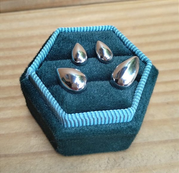 BRINCO DUO GOTINHAS DE RÓDIO