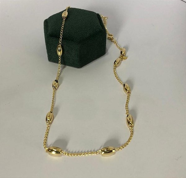 Coleção Inspiração Chocker Gominhos Ouro 18 K