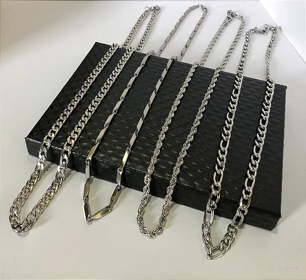 Cordões Masculinos Aço Inoxidável