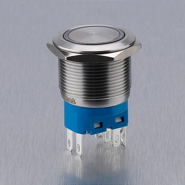 🔘 Botão ON/OFF 12mm Verde | LED 12V ou 24V Inox à Prova d’Água ...