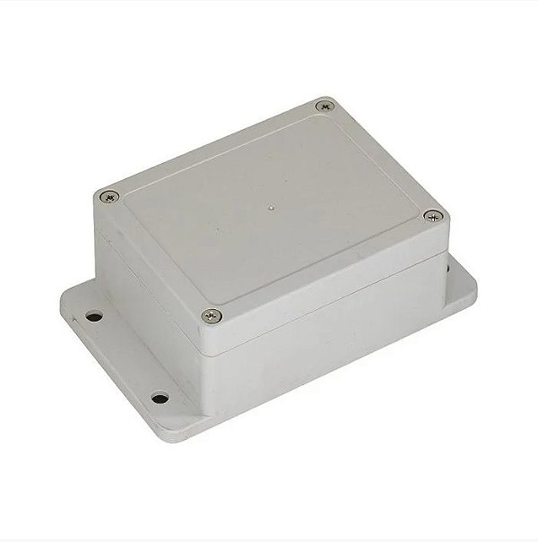 Caixa Plástica em ABS 100X68X50 impermeável com Aba