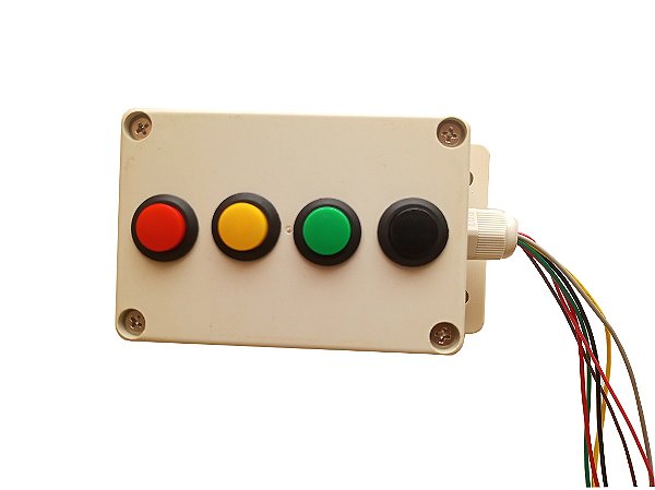 Botoeira Wifi LightFlex com 4 entradas e 4 saídas, Automação IoT e interface web