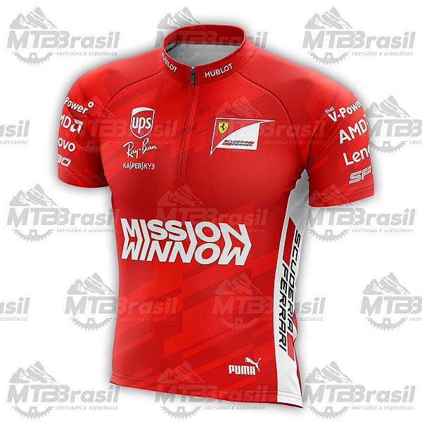 Camisa Ciclismo FERRARI 2019 - Camisa de Ciclismo - MTB Brasil - MTB Brasil